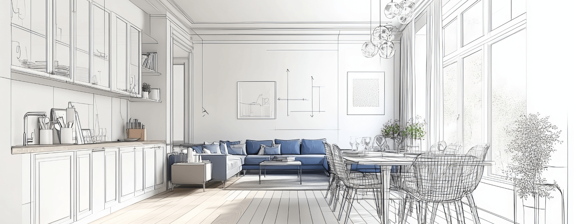Innenraumplanung eines Mikroapartments