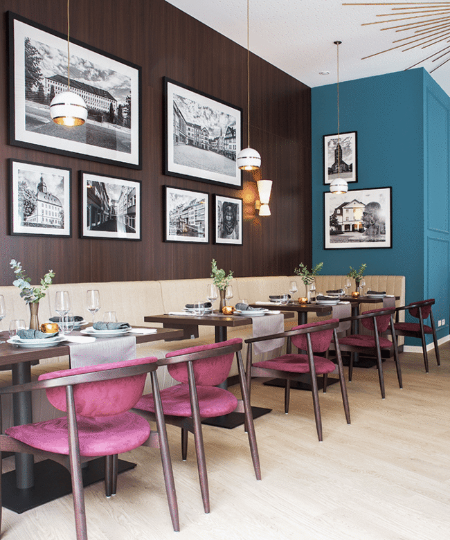 Moderner Speiseraum einer Seniorenrsidenz