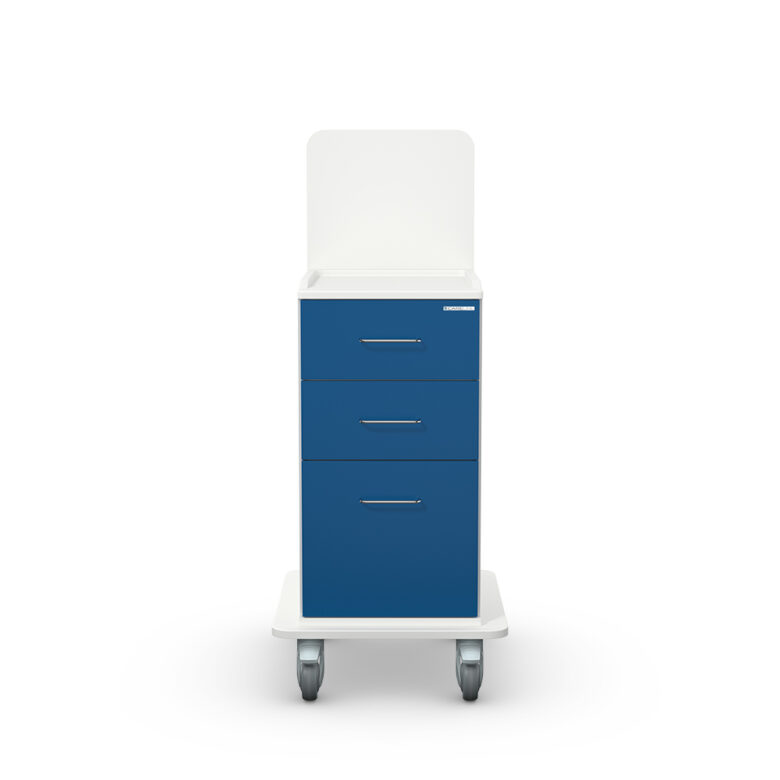 Medicart Pflegewagen mit Schubladen blaue Front
